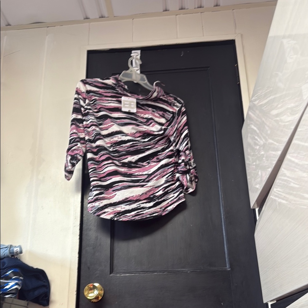 Women's Zebra Print Skirt - Pink and Black